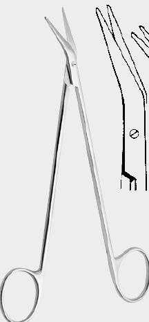 Судинні ножиці ДЕБЕЙКІ (DEBAKEY), 45° 28,0 см (cm)